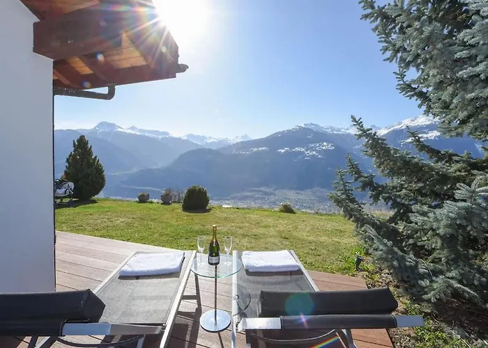 Luxury With Sauna And Jacuzzi, Amazing View Villa Crans-Montana